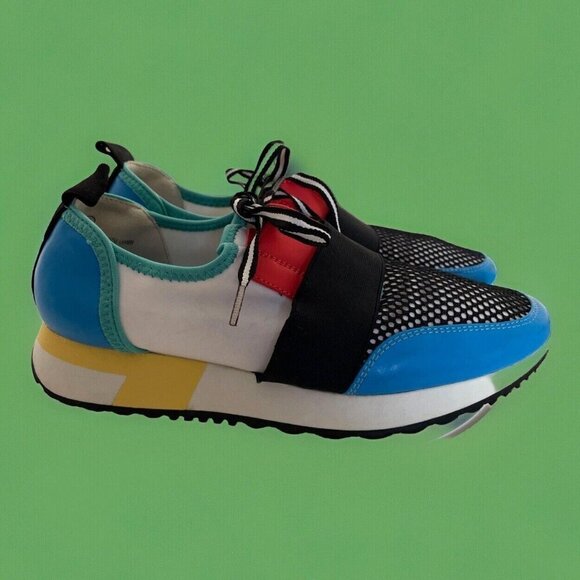 Steve Madden Shoes - STEVE MADDEN Jantics Sneakers Arctic Cutout Trainers Womens 6,  Kids 4 Colorful